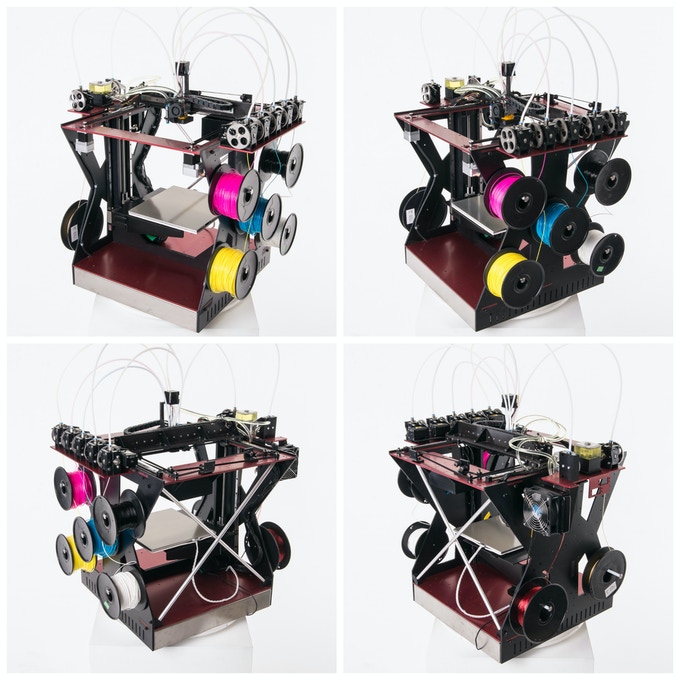 [视频] RoVa4D 全色混合/混料 3D打印机