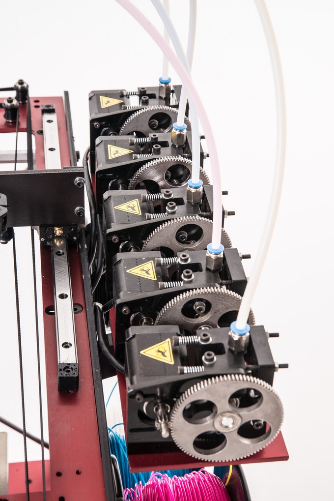 [视频] RoVa4D 全色混合/混料 3D打印机