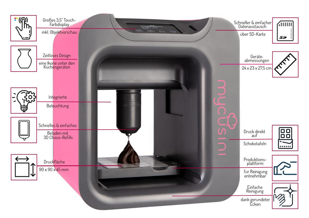 [视频] mycusini 2.0 巧克力3D打印机