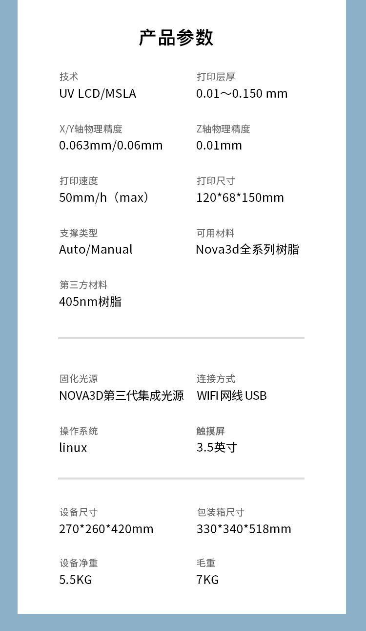 [视频] NOVA3D Elfin3 Mini 光固化3D打印机 入门级最佳选择