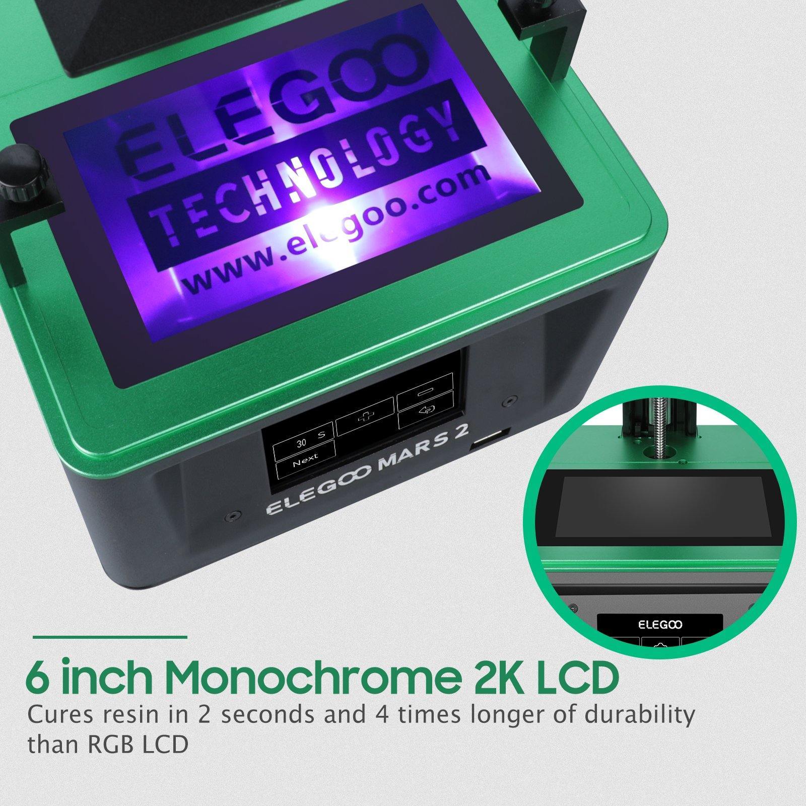 [视频] ELEGOO Mars 2 MSLA  6.08寸2K 光固化3D打印机
