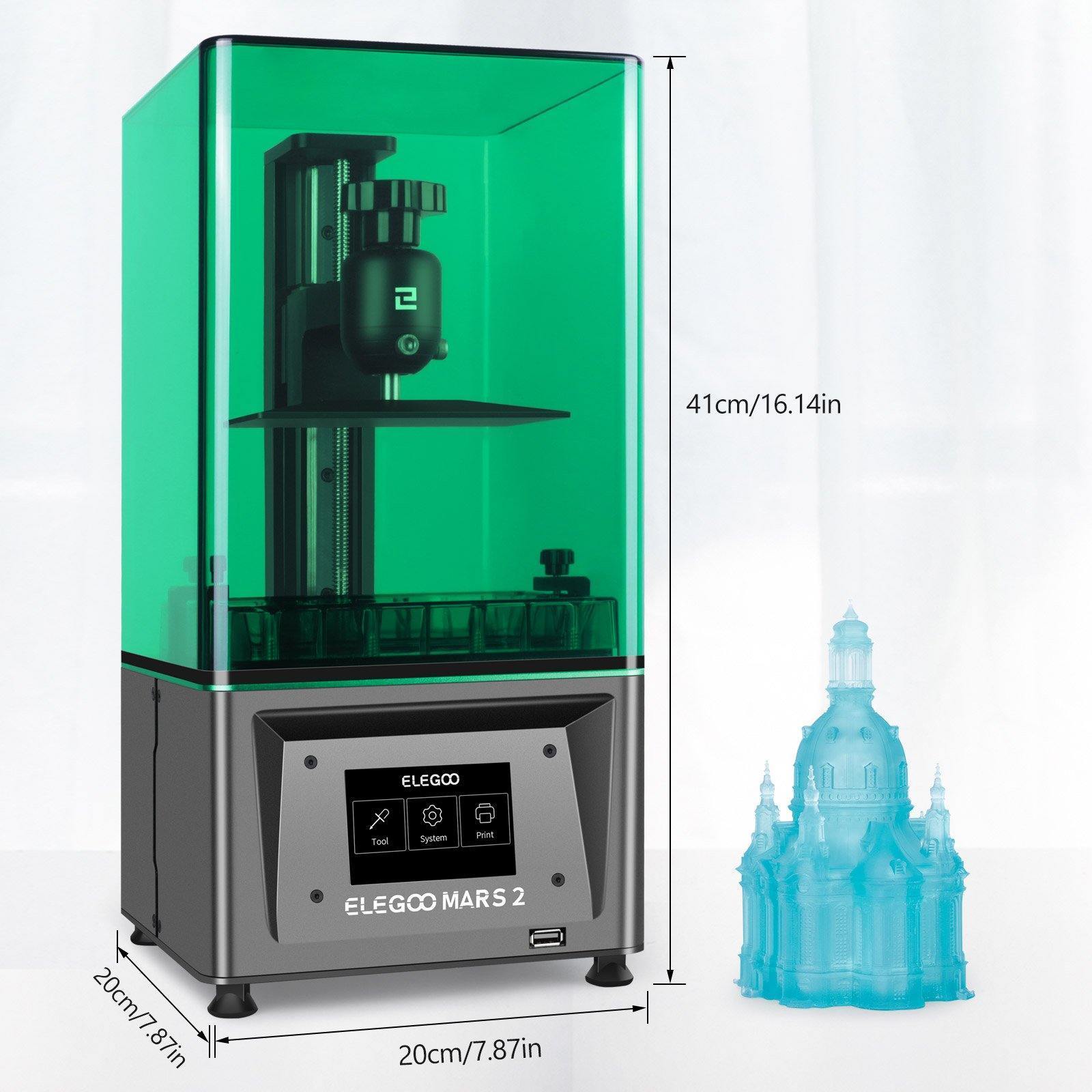 [视频] ELEGOO Mars 2 MSLA  6.08寸2K 光固化3D打印机
