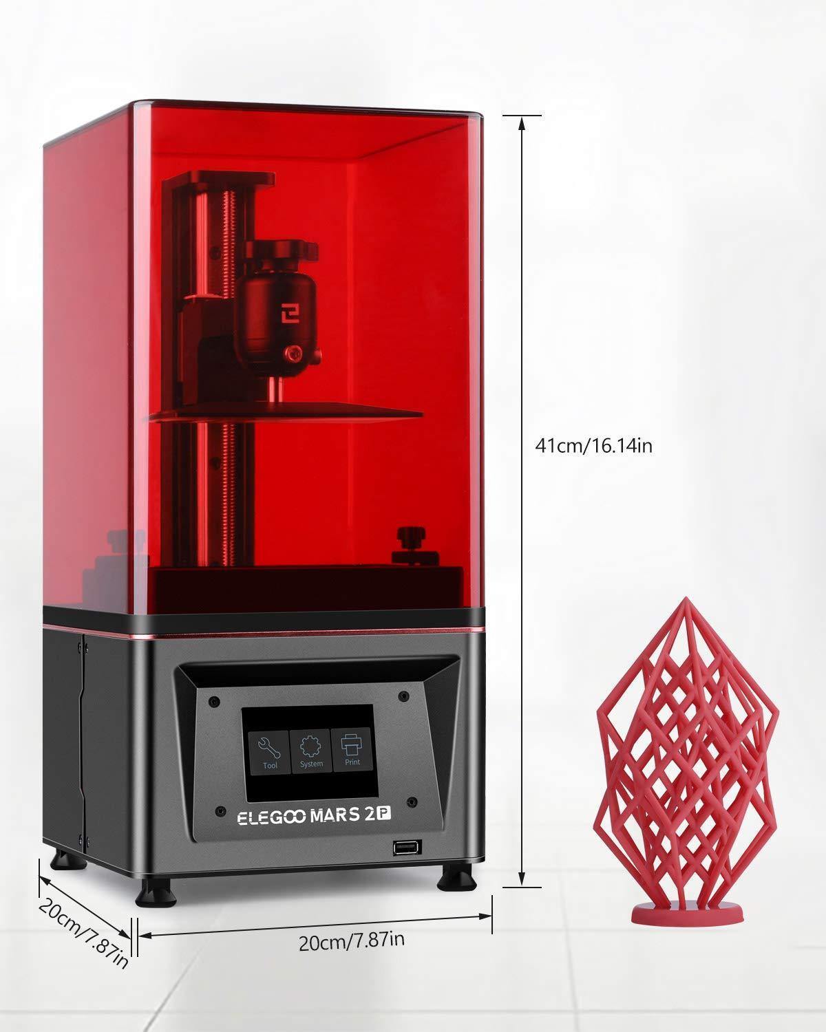 [视频] ELEGOO Mars 2 Pro 6.08寸2K 单色LCD光固化3D打印机