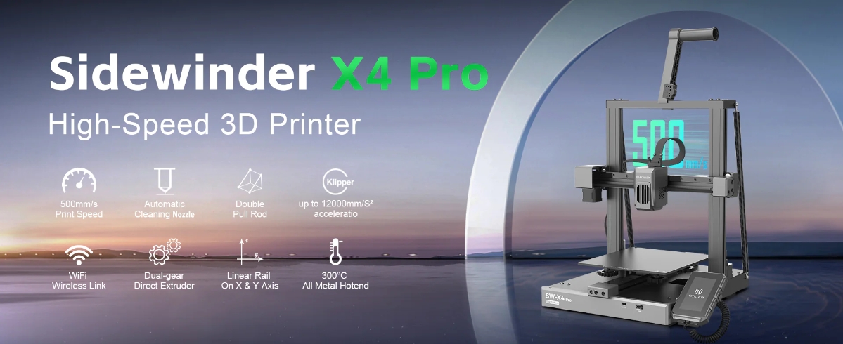 [视频] Artillery Sidewinder X4 Pro：释放速度并掌握细节