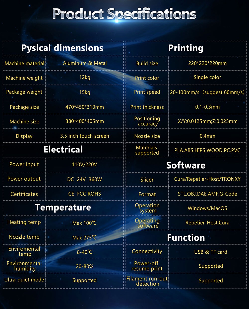 [视频] Tronxy 新款D01 DIY 3D打印机开箱组装调试