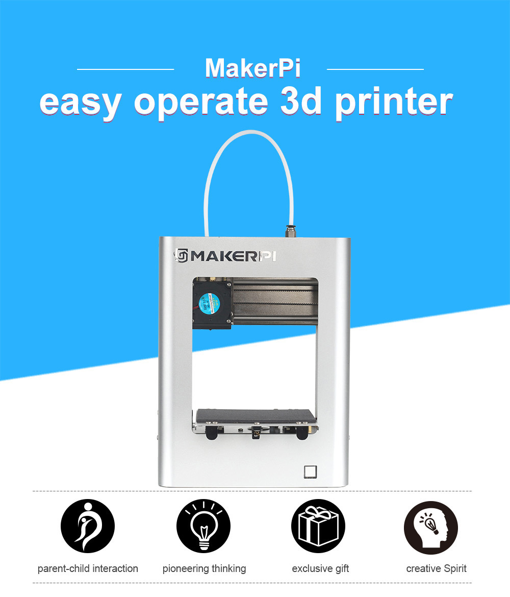 [视频] MakerPi M1 Mini 3D打印机：一键打印 无需调平